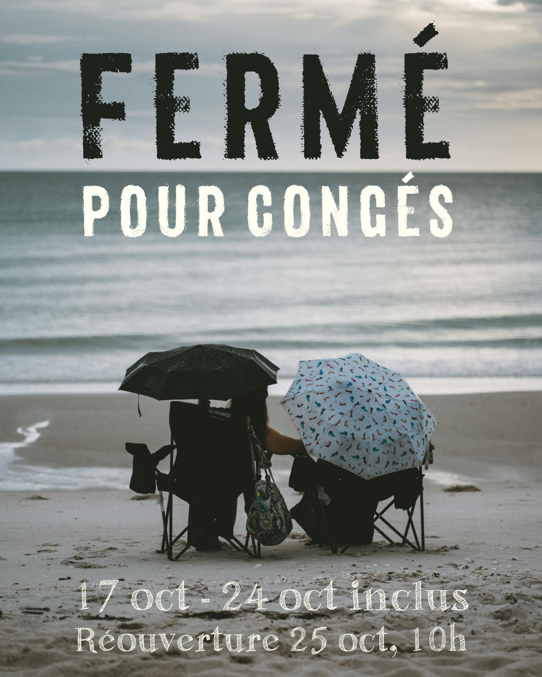 Fermé pour congés